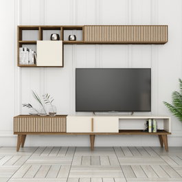 Hanah Home Milan TV - Nogal y Crema